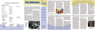  Front and back cover and inside spread of newsletter for Troy School District
